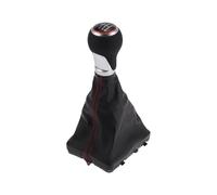 TUCKBOLD 6 Speed Manual Shift Knob with Boot Cover for Audi A6 No.4F0863278 | Front Gearbox Stick Shifter Lever Knob Black Plastic 1 Pcs