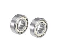 TUCKBOLD 6202ZZ Deep Groove Ball Bearing 15x35x11mm Double Shielded ABEC-3 Bearings 2-Pack Automotive Parts
