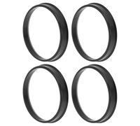 TUCKBOLD 69.1mm to 63.4mm Car Wheel Hub Centric Rings Black Polycarbonate Wheels Center Shaft Shock Absorbing Hubrings 4 Pcs
