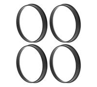 TUCKBOLD 69.6mm to 66.6mm Car Wheel Hub Centric Rings Black Polycarbonate Wheels Center Shaft Shock Absorbing Hubrings 4 Pcs