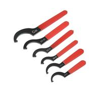 TUCKBOLD 6pcs Coil Over Wrench Shock Spanner Adjustable C Shape Wrenches Tool Automotive Parts