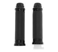TUCKBOLD 7/8" 22mm 15/16" 24mm Motorcycle Hand Grips Cover Kit Aluminum Alloy Rubber Handlebar Hand Grips for Motorcycle Scooter Bicycle ATV Black