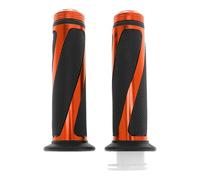 TUCKBOLD 7/8" 22mm 15/16" 24mm Motorcycle Hand Grips Cover Kit Non Slip Aluminum Alloy Rubber Handlebar Grips for Motorcycle Scooter Bicycle ATV Orange