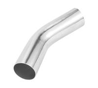 TUCKBOLD 70mm/2.8"OD 45 Degree Bend 6061 Aluminum Alloy Tube Intercooler Surface Polishing Air Intake Connection Hose Double Flat Head 150mm 5.9" 1mm 0.04"
