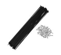 TUCKBOLD 72 Set 14G Bicycle Spoke 289mm Bike Wheel Spoke Carbon Steel Black