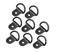 TUCKBOLD 8pcs D Ring Tie Down Anchor 3mm Diameter for Trailer Truck Car Black Automotive Parts