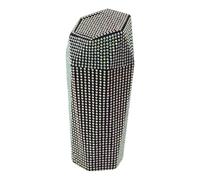 TUCKBOLD Auto Car Trash Can Durable Front Seats Trash Bin Multicolor 1 Pc 3.5" Length 3.1" Width 7.9" Height ABS Rhinestone