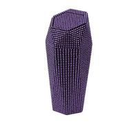 TUCKBOLD Auto Car Trash Can Durable Front Seats Trash Bin Purple 1 Pc 3.5" Length 3.1" Width 7.9" Height ABS Rhinestone