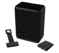 TUCKBOLD Auto Car Trash Can Durable Seat Back Trash Bin Black 1 Pc 4.3" Length 2.8" Width 5.5" Height Plastic Rhinestone