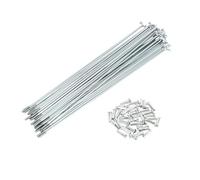 TUCKBOLD Bicycle Spokes Bike Wheel Spokes Silver Tone Nipple 1 Set 14G 191mm Length Carbon Steel Galvanized