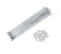 TUCKBOLD Bicycle Spokes Bike Wheel Spokes Silver Tone Nipple 1 Set 14G 205mm Length Carbon Steel Galvanized