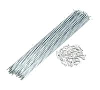 TUCKBOLD Bicycle Spokes Bike Wheel Spokes Silver Tone Nipple 1 Set 14G 223mm Length Carbon Steel Galvanized