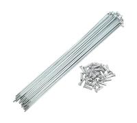 TUCKBOLD Bicycle Spokes Bike Wheel Spokes Silver Tone Nipple 1 Set 14G 227mm Length Carbon Steel Galvanized