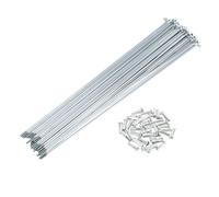 TUCKBOLD Bicycle Spokes Bike Wheel Spokes Silver Tone Nipple 1 Set 14G 233mm Length Carbon Steel Galvanized