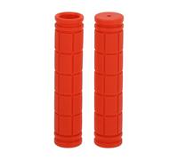 TUCKBOLD Bike Handlebar Grips Covers 120mm Long Soft | Bicycle End Grips Protector Orange 1 Pair