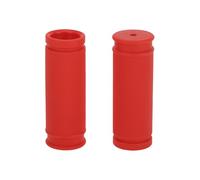 TUCKBOLD Bike Handlebar Grips Covers 85mm Long Lightweight | Bicycle End Grip Protector Red 1 Pair