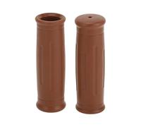 TUCKBOLD Bike Handlebar Grips Covers 85mm Long Soft | Mountain Bike End Grips Protector Brown 1 Pair