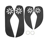 TUCKBOLD Car Door Leather Anti Kick Pad Sticker for Audi A3 2015-2020 Waterproof Door Panel Interior Side Edge Film Trim Protector Black Adhesive Backing 1 Set