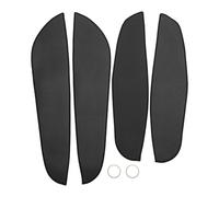 TUCKBOLD Car Door Leather Anti Kick Pad Sticker for BMW 3 Series 2013-2019 Door Panel Interior Side Edge Film Trim Protector Black Adhesive Backing 1 Set