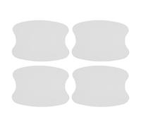 TUCKBOLD Car Magnet Car Door Handle Scratch Protector 73x95mm Anti-Scratches| Door Handle Protective Film Carbon Fiber White 4 Pcs