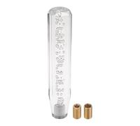 TUCKBOLD Car Shift Knob 25cm Octagonal Crystal | Front Universal for Automatic and Manual Vehicle Acrylic Clear with 2 Adapter 1 Set