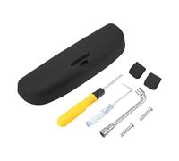 TUCKBOLD Car Sunglasses Case for Volvo XC90 2016-2024 Eyeglasses Holder Storage Box ABS Flocking Cloth Black 1 Set