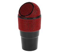 TUCKBOLD Car Trash Can Portable Front Seats Trash Bin Red 1 Pc 3.9" Length 2.8" Width 7.9" Height Plastic
