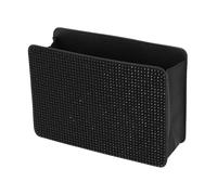 TUCKBOLD Car Trash Can Portable Seat Back Trash Bin Black 1 Pc 7.9" Length 2.8" Width 5.5" Height Faux Leather