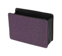 TUCKBOLD Car Trash Can Portable Seat Back Trash Bin Pink 1 Pc 7.9" Length 2.8" Width 5.5" Height Faux Leather