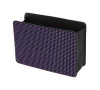 TUCKBOLD Car Trash Can Portable Seat Back Trash Bin Purple 1 Pc 7.9" Length 2.8" Width 5.5" Height Faux Leather