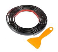 TUCKBOLD Car Truck Window Trim Strip 1/2" 12mm Width 10Ft 300cm Self Adhesive Scratch-Proof | Bumper Door Body Side Decorative Sticker Gloss Black 1 Set