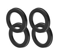 TUCKBOLD Car Wheel Hub Centric Rings Durable Wheels Center Shaft Shock Absorbing Hubrings Black 4 Pcs OD 82.1mm to ID 57.1mm Polycarbonate