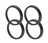 TUCKBOLD Car Wheel Hub Centric Rings Durable Wheels Center Shaft Shock Absorbing Hubrings Black 4 Pcs OD 82.1mm to ID 72.6mm Polycarbonate