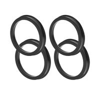 TUCKBOLD Car Wheel Hub Centric Rings Durable Wheels Center Shaft Shock Absorbing Hubrings Black 4 Pcs OD 78.1mm to ID 64.1mm Polycarbonate