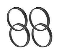 TUCKBOLD Car Wheel Hub Centric Rings Durable Wheels Center Shaft Shock Absorbing Hubrings Black 4 Pcs OD 76.1mm to ID 72.6mm Polycarbonate