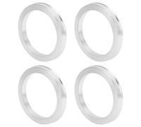 TUCKBOLD Car Wheel Hub Centric Rings Durable Wheels Center Shaft Shock Absorbing Hubrings Silver Tone 4 Pcs OD 84.1mm to ID 66.1 mm Aluminum Alloy