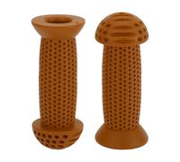 TUCKBOLD Child Bike Handlebar Grips Covers 100mm Long Soft | Children Bicycle End Grips Protector Brown 1 Pair