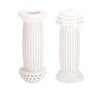 TUCKBOLD Child Bike Handlebar Grips Covers 100mm Long Soft | Children Bicycle End Grips Protector White 1 Pair