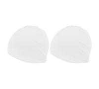 TUCKBOLD Cycling Hat Sweat Wicking Breathable Hard Hat Liner Milk Silk Fabric White 24x17cm 2 Pcs
