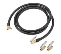 TUCKBOLD for Car Tire Inflator Extension Tube 0.305inx32TPI Durable Air Pump Extend Hose Adapter Tire Valve Black 1 Set 62.99inch 12.6mm OD Deflatable