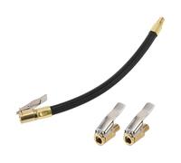 TUCKBOLD for Car Tire Inflator Extension Tube 0.305inx32TPI Durable Air Pump Extend Hose Adapter Tire Valve Black 1 Set 10.24inch 12.6mm OD Undeflatable