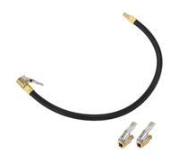 TUCKBOLD for Car Tire Inflator Extension Tube 0.305inx32TPI Durable Air Pump Extend Hose Adapter Tire Valve Black 1 Set 17.72inch 12.6mm OD Undeflatable