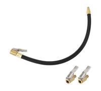 TUCKBOLD for Car Tire Inflator Extension Tube 0.305inx32TPI Durable Air Pump Extend Hose Adapter Tire Valve Black 1 Set 14.17inch 12.6mm OD Undeflatable