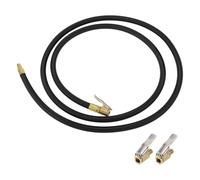 TUCKBOLD for Car Tire Inflator Extension Tube 0.305inx32TPI Durable Air Pump Extend Hose Adapter Tire Valve Black 1 Set 62.99inch 12.6mm OD Undeflatable