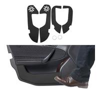 TUCKBOLD Leather Car Door Anti Kick Pad Sticker for Lexus ES ES350 ES300h 2019 Door Side Edge Guard Protector Interior Accessories Black 1 Set