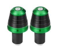 TUCKBOLD Motorcycle Handlebar End Plug Aluminum Alloy 18mm-20mm 0.71"-0.79" 33.5mm OD Fashionable | Front Handle Bar Grips Cap Gear Balanced Plug Green 1 Pair
