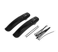 TUCKBOLD Road Bike MTB Bicycle Mudguard Front Rear 14.33" Durable | Fender Mud Guard Black 2 Pcs