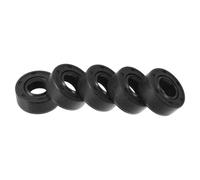 TUCKBOLD Universal Oil Seal TC Double Lip W Steel Spring Seal Ring Rotary Shaft Seal 12x25x10mm High Pressure NBR Rubber Black 5 Pcs
