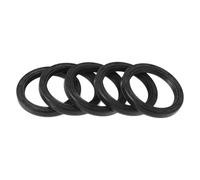 TUCKBOLD Universal Oil Seal TC Double Lip W Steel Spring Seal Ring Rotary Shaft Seal 35x45x6mm High Pressure NBR Rubber Black 5 Pcs
