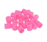 TUCKBOLD Wheel Lug Nut Bolt Cylindrical Shape Exterior Rims Tire Nut Screws Dust Cap Cover Nut Protection Pink 20pcs 17mm PVC